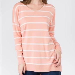 Dreamers! Striped v-neck sweater (S/M)